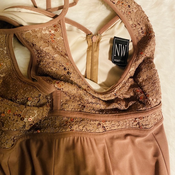 Nightway Lace Pant Jumpsuit Formal | Never Worn - Picture 5 of 7